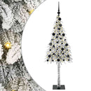 vidaXL Karácsonyfa 150 LED-del állvánnyal Fehér 150 cm PE és Acél