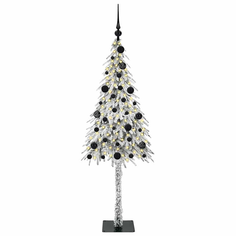 vidaXL Karácsonyfa 150 LED-del állvánnyal Fehér 150 cm PE és Acél
