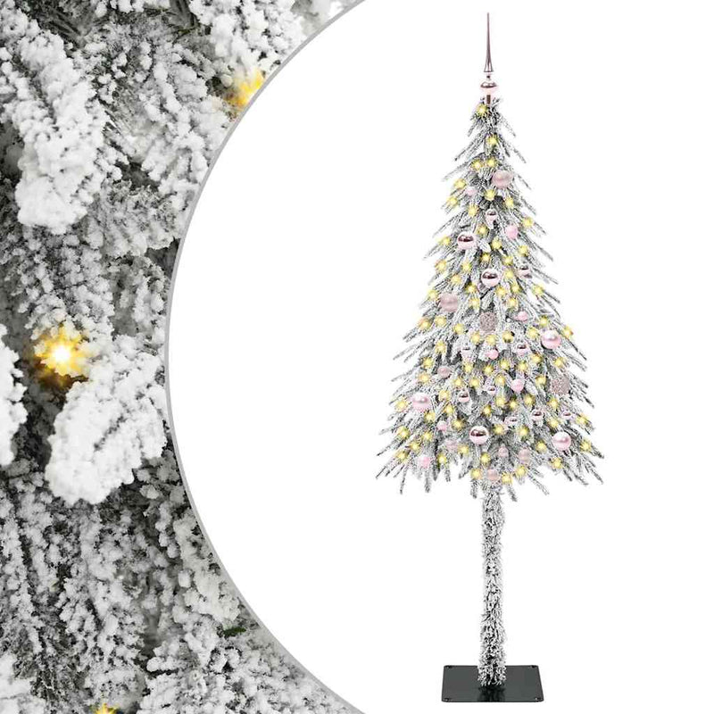 vidaXL Karácsonyfa 150 LED-del állvánnyal Fehér 150 cm PE és Acél