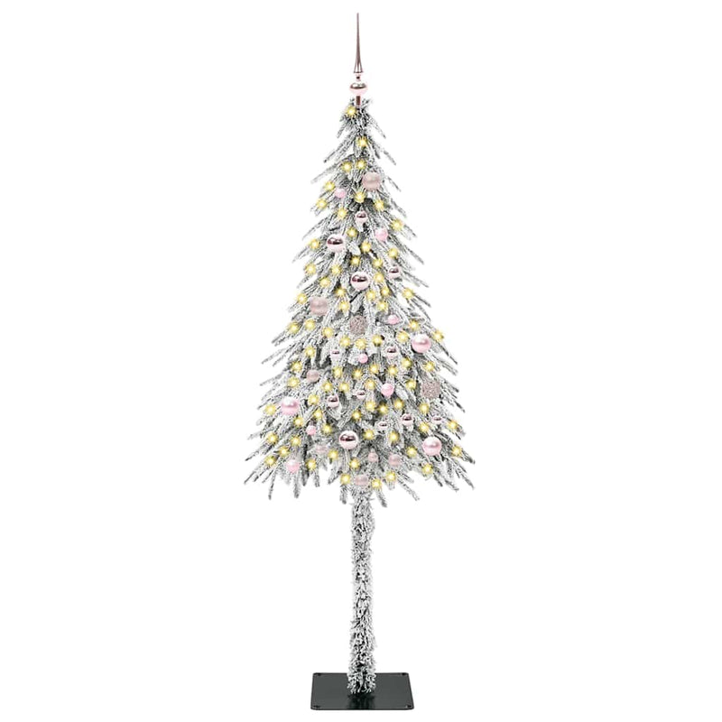 vidaXL Karácsonyfa 150 LED-del állvánnyal Fehér 150 cm PE és Acél