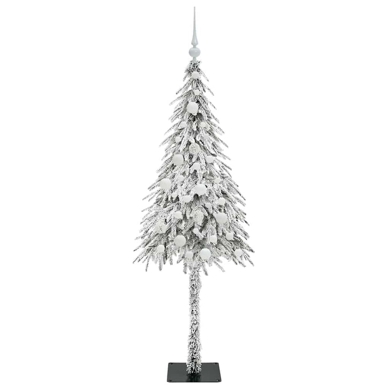vidaXL Karácsonyfa 150 LED-del állvánnyal Fehér 150 cm PE és Acél