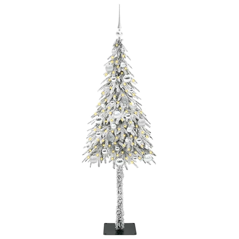 vidaXL Karácsonyfa 150 LED-del állvánnyal Fehér 150 cm PE és Acél