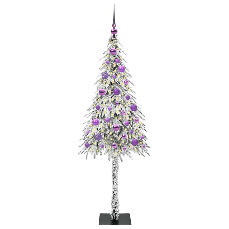 vidaXL Karácsonyfa 150 LED-del állvánnyal Fehér 150 cm PE és Acél