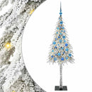 vidaXL Karácsonyfa 150 LED-del állvánnyal Fehér 150 cm PE és Acél