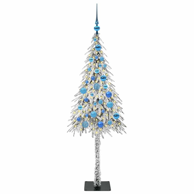 vidaXL Karácsonyfa 150 LED-del állvánnyal Fehér 150 cm PE és Acél