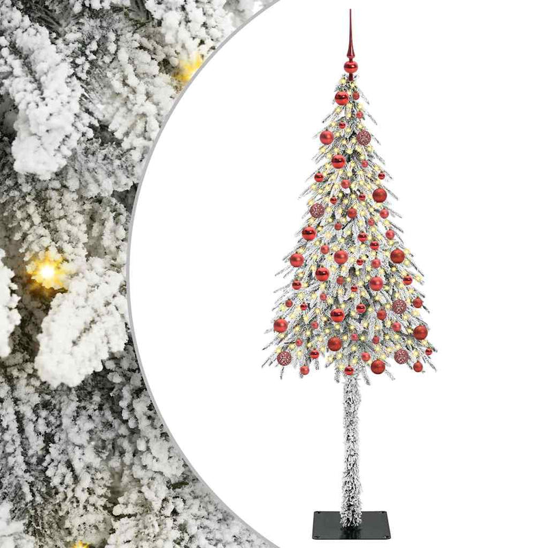 vidaXL Karácsonyfa 300 LED-del állvánnyal Fehér 180 cm PE és Acél