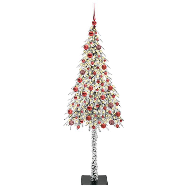 vidaXL Karácsonyfa 300 LED-del állvánnyal Fehér 180 cm PE és Acél