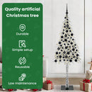 vidaXL Karácsonyfa 300 LED-del állvánnyal Fehér 180 cm PE és Acél