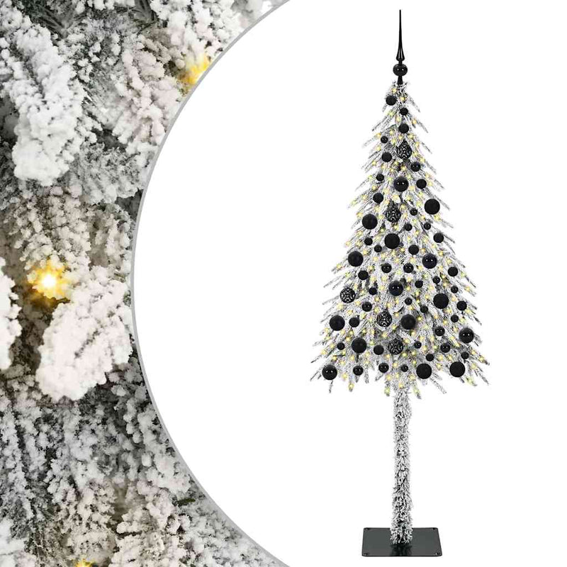vidaXL Karácsonyfa 300 LED-del állvánnyal Fehér 180 cm PE és Acél