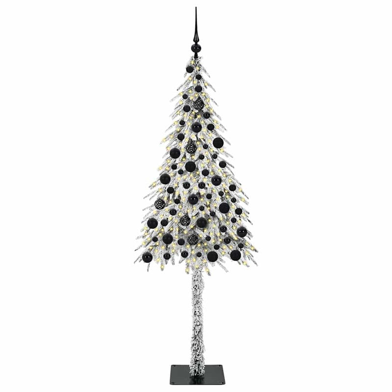 vidaXL Karácsonyfa 300 LED-del állvánnyal Fehér 180 cm PE és Acél
