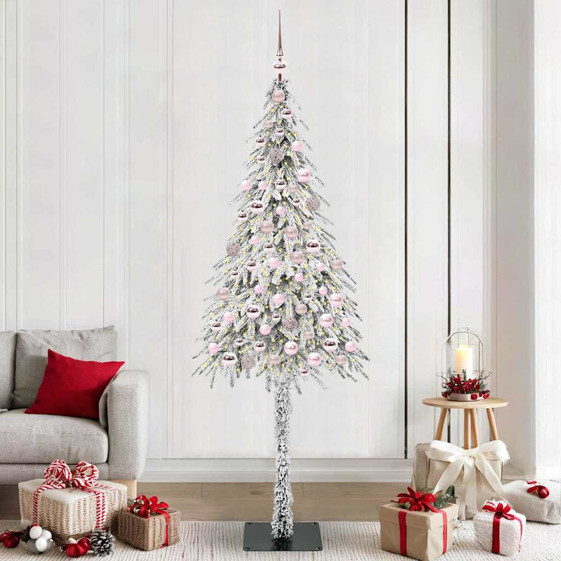 vidaXL Karácsonyfa 300 LED-del állvánnyal Fehér 180 cm PE és Acél