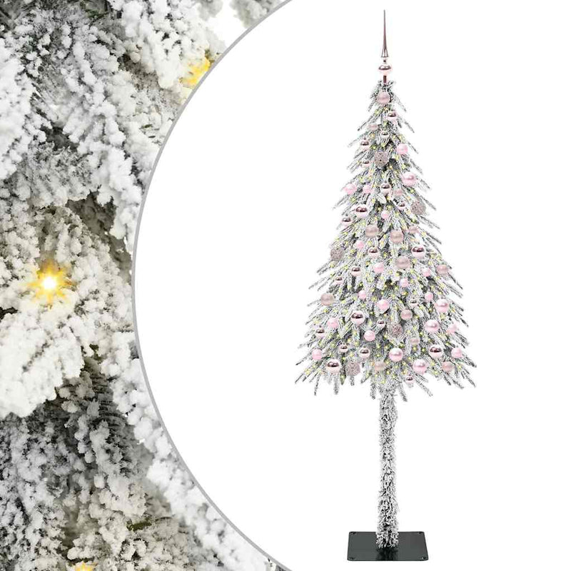 vidaXL Karácsonyfa 300 LED-del állvánnyal Fehér 180 cm PE és Acél