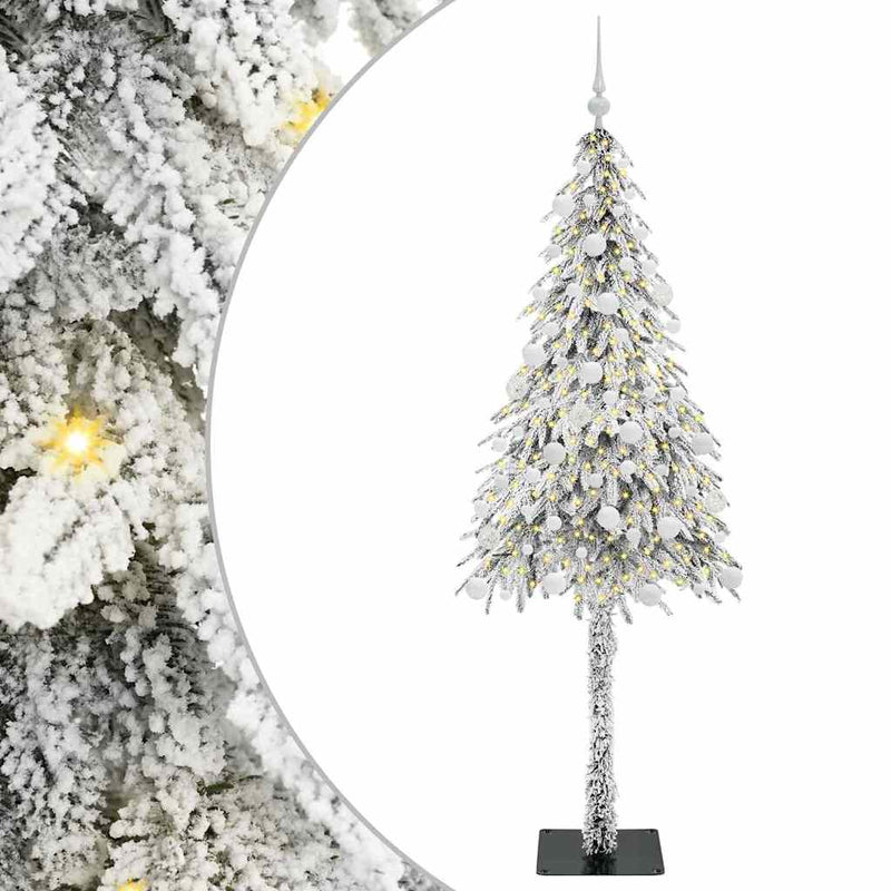 vidaXL Karácsonyfa 300 LED-del állvánnyal Fehér 180 cm PE és Acél