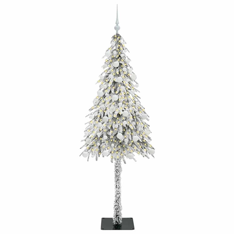 vidaXL Karácsonyfa 300 LED-del állvánnyal Fehér 180 cm PE és Acél
