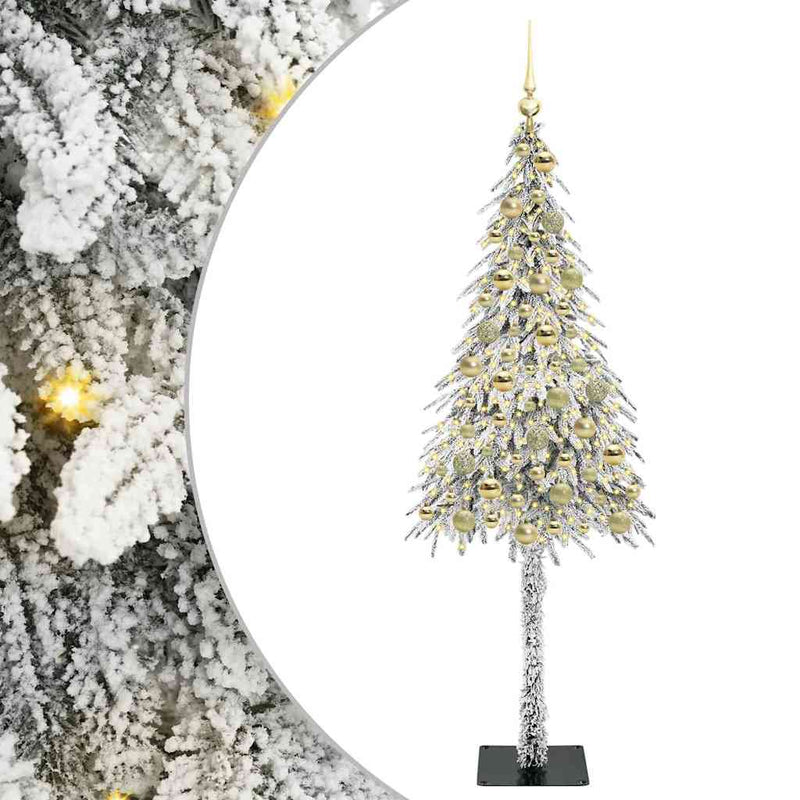 vidaXL Karácsonyfa 300 LED-del állvánnyal Fehér 180 cm PE és Acél