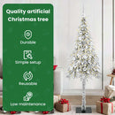 vidaXL Karácsonyfa 300 LED-del állvánnyal Fehér 180 cm PE és Acél