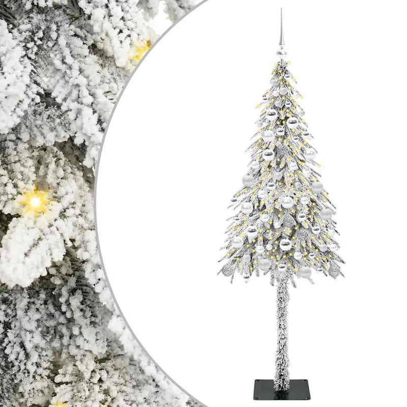 vidaXL Karácsonyfa 300 LED-del állvánnyal Fehér 180 cm PE és Acél