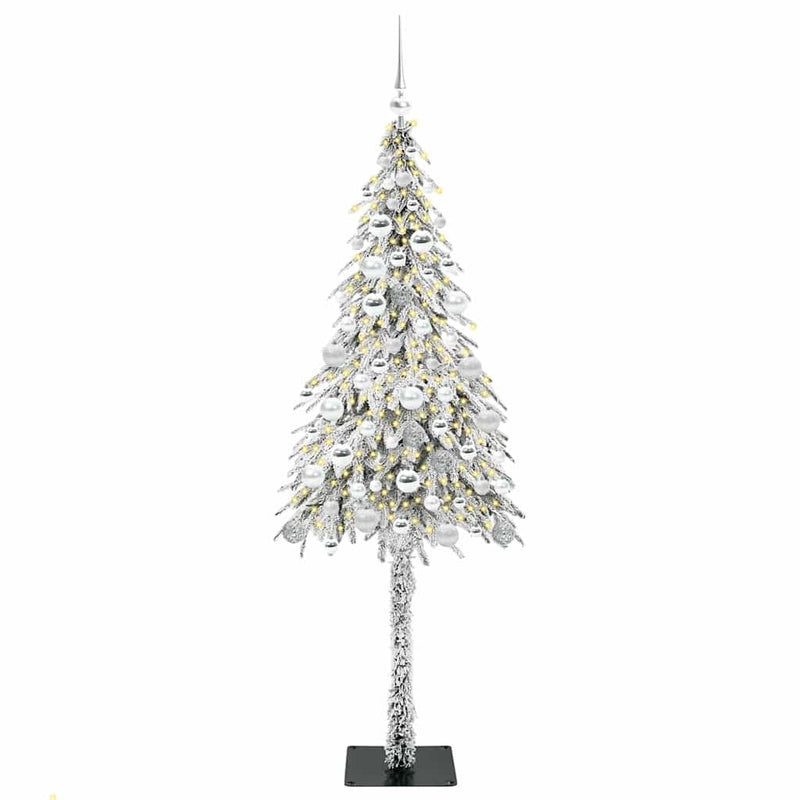 vidaXL Karácsonyfa 300 LED-del állvánnyal Fehér 180 cm PE és Acél