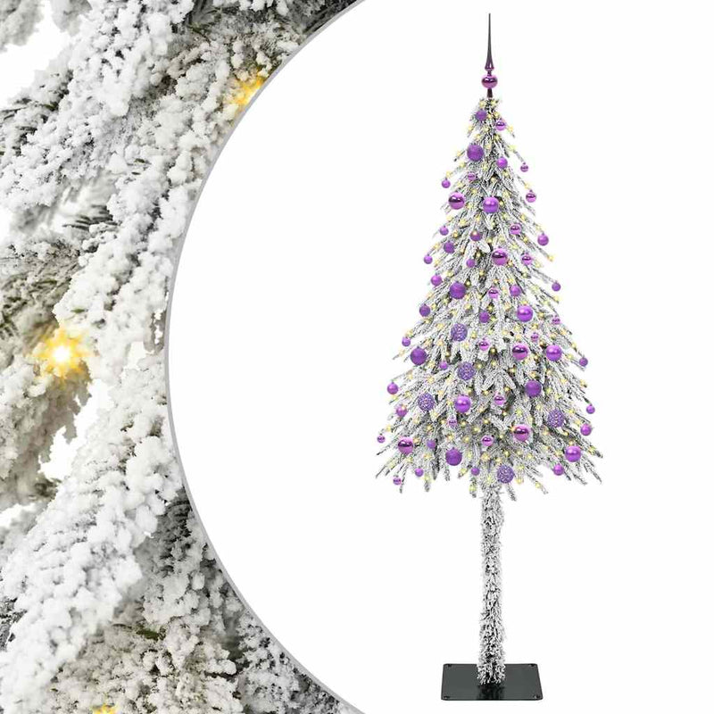 vidaXL Karácsonyfa 300 LED-del állvánnyal Fehér 180 cm PE és Acél