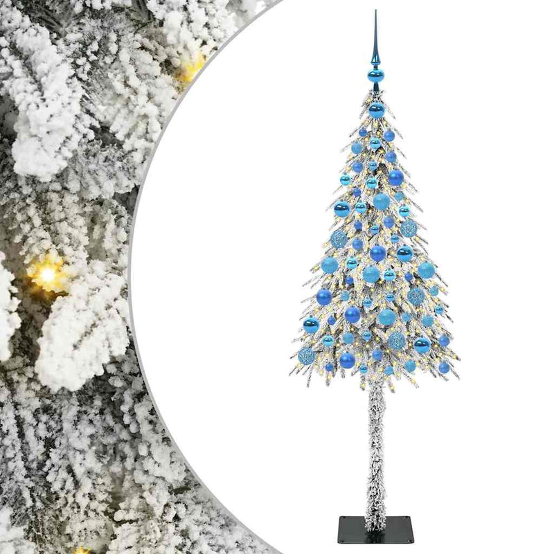 vidaXL Karácsonyfa 300 LED-del állvánnyal Fehér 180 cm PE és Acél