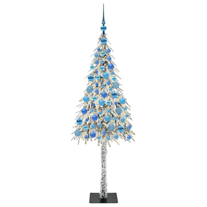 vidaXL Karácsonyfa 300 LED-del állvánnyal Fehér 180 cm PE és Acél