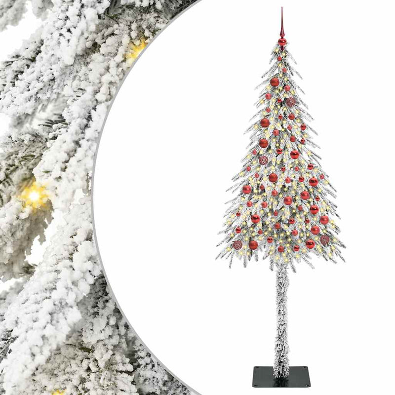 vidaXL Karácsonyfa 300 LED-del állvánnyal Fehér 210 cm PE és Acél