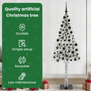 vidaXL Karácsonyfa 300 LED-del állvánnyal Fehér 210 cm PE és Acél