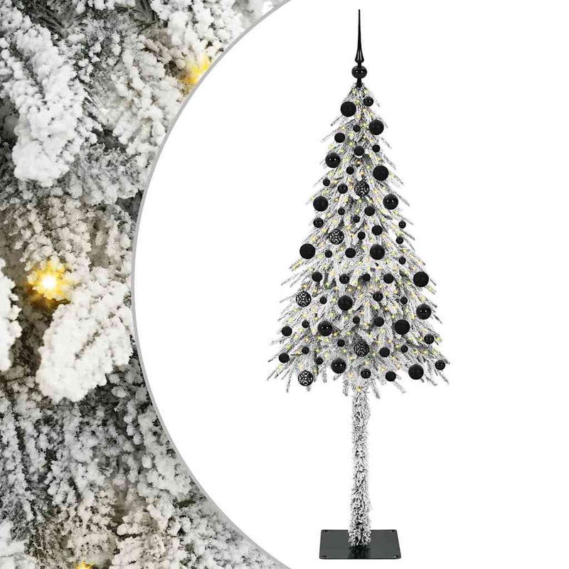 vidaXL Karácsonyfa 300 LED-del állvánnyal Fehér 210 cm PE és Acél