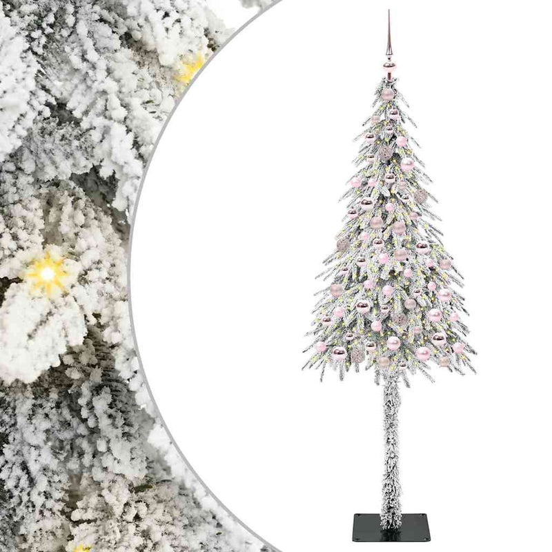 vidaXL Karácsonyfa 300 LED-del állvánnyal Fehér 210 cm PE és Acél