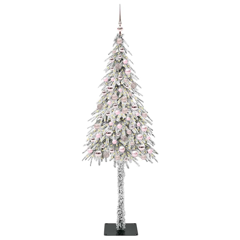 vidaXL Karácsonyfa 300 LED-del állvánnyal Fehér 210 cm PE és Acél