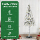 vidaXL Karácsonyfa 300 LED-del állvánnyal Fehér 210 cm PE és Acél