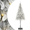 vidaXL Karácsonyfa 300 LED-del állvánnyal Fehér 210 cm PE és Acél