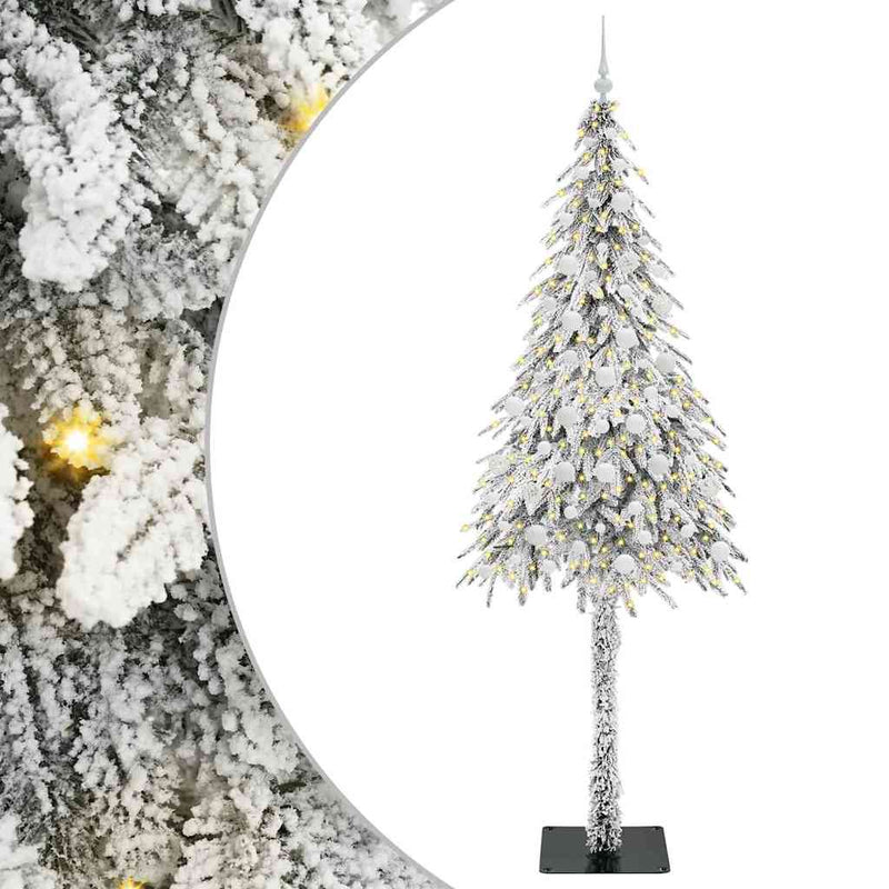 vidaXL Karácsonyfa 300 LED-del állvánnyal Fehér 210 cm PE és Acél