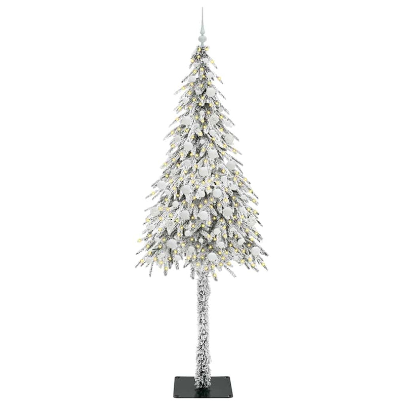 vidaXL Karácsonyfa 300 LED-del állvánnyal Fehér 210 cm PE és Acél
