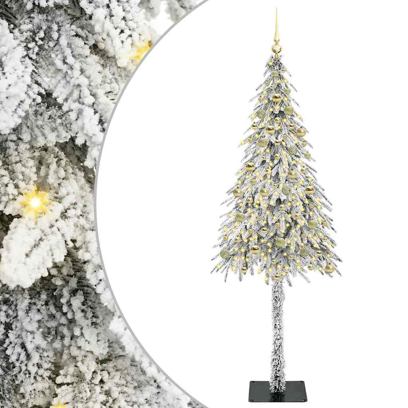 vidaXL Karácsonyfa 300 LED-del állvánnyal Fehér 210 cm PE és Acél