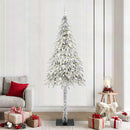 vidaXL Karácsonyfa 300 LED-del állvánnyal Fehér 210 cm PE és Acél
