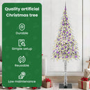 vidaXL Karácsonyfa 300 LED-del állvánnyal Fehér 210 cm PE és Acél