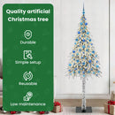 vidaXL Karácsonyfa 300 LED-del állvánnyal Fehér 210 cm PE és Acél