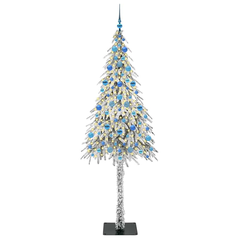vidaXL Karácsonyfa 300 LED-del állvánnyal Fehér 210 cm PE és Acél