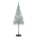 vidaXL Karácsonyfa 300 LED-del állvánnyal Fehér 210 cm PE és Acél