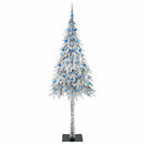 vidaXL Karácsonyfa 300 LED-del állvánnyal Fehér 210 cm PE és Acél
