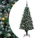 vidaXL Mű karácsonyfa 300 LED-del Zöld 180 cm PVC és Acél és Műanyag
