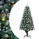 vidaXL Mű karácsonyfa 300 LED-del Zöld 180 cm PVC és Acél és Műanyag