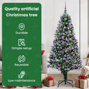 vidaXL Mű karácsonyfa 300 LED-del Zöld 180 cm PVC és Acél és Műanyag