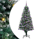 vidaXL Mű karácsonyfa 300 LED-del Zöld 180 cm PVC és Acél és Műanyag