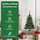 vidaXL Karácsonyfa 150 LED-del állvánnyal Zöld 65 cm PE