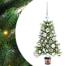 vidaXL Karácsonyfa 150 LED-del állvánnyal Zöld 65 cm PE