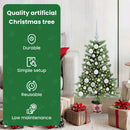vidaXL Karácsonyfa 150 LED-del állvánnyal Zöld 90 cm PE