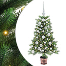 vidaXL Karácsonyfa 150 LED-del állvánnyal Zöld 90 cm PE
