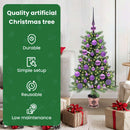 vidaXL Karácsonyfa 150 LED-del állvánnyal Zöld 90 cm PE